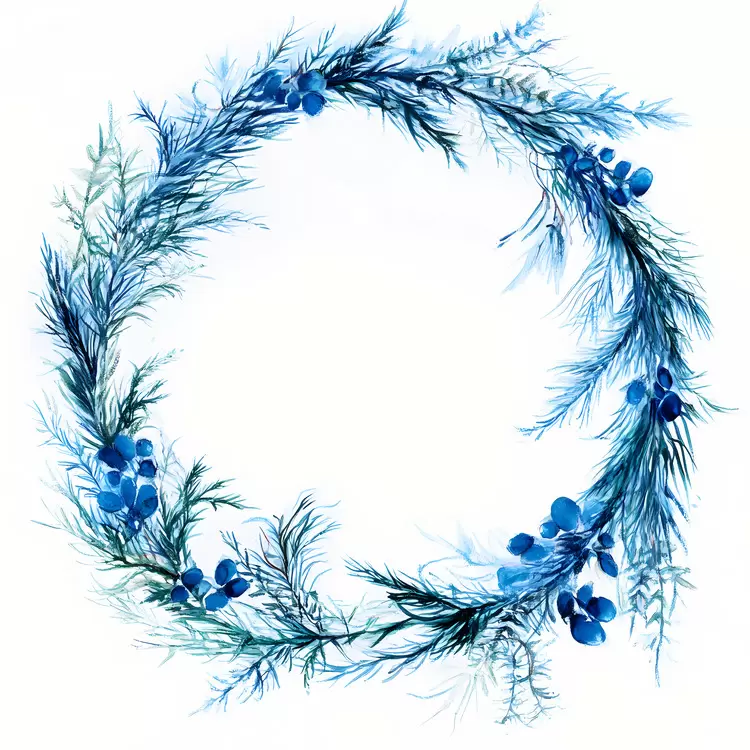 Christmas Frame Blue