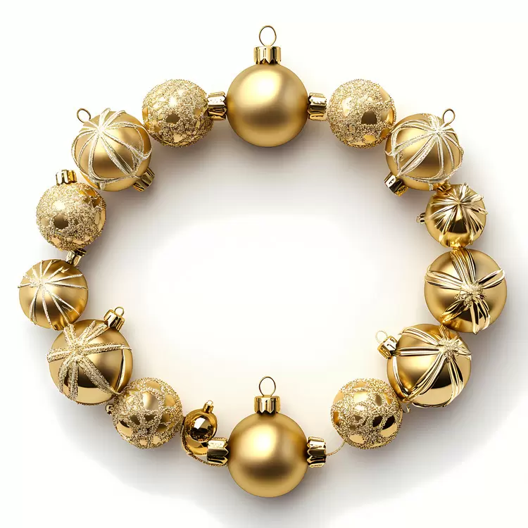 Christmas Frame gold