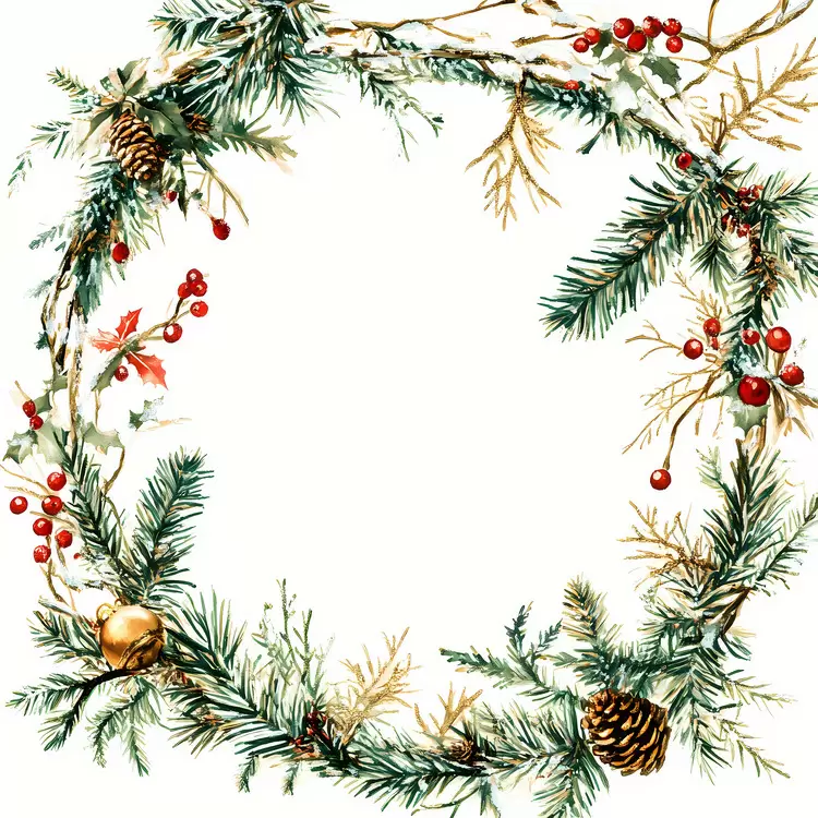 Christmas Frame gold