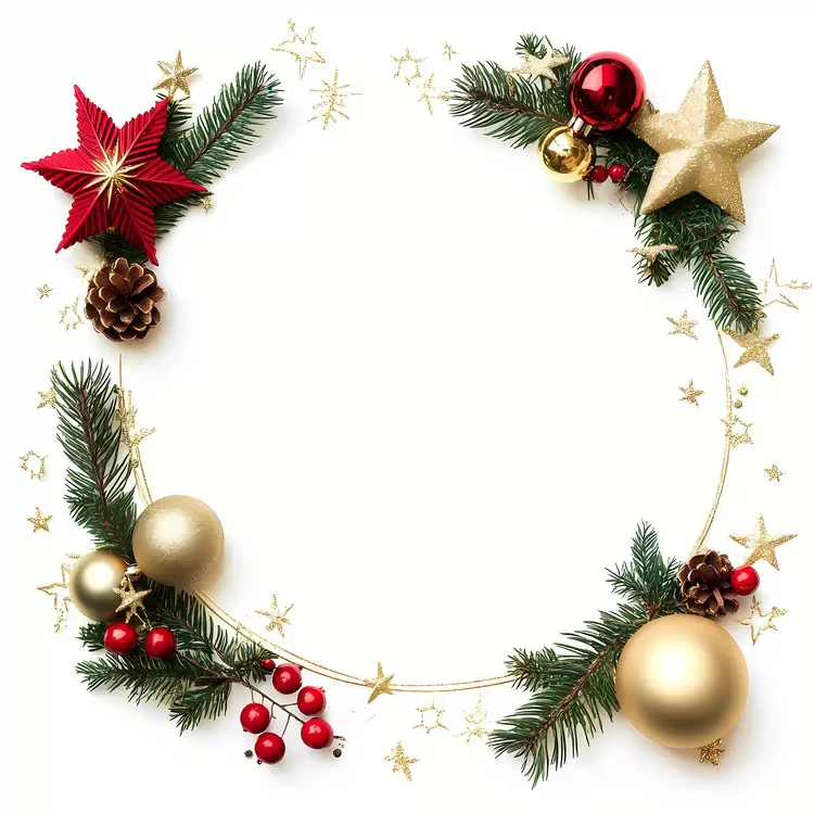 Christmas Frame gold