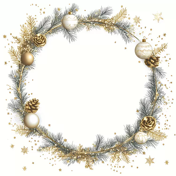Christmas Frame gold