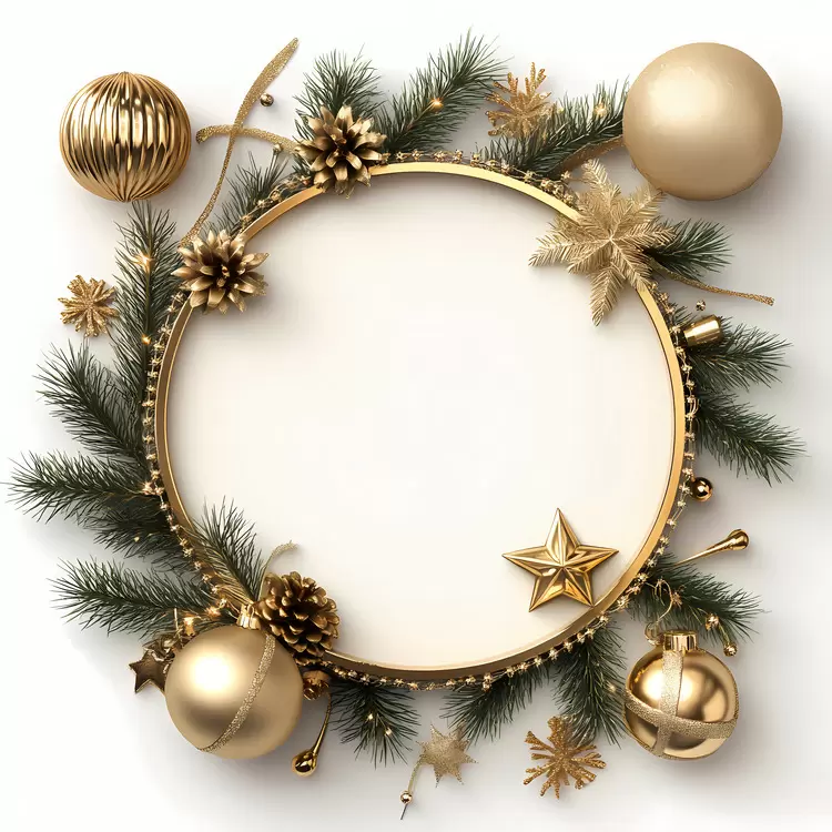 Christmas Frame gold