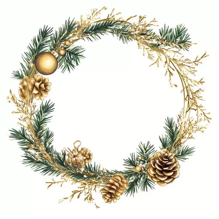 Christmas Frame gold
