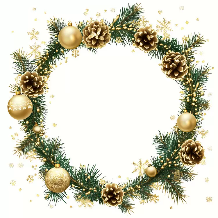 Christmas Frame gold