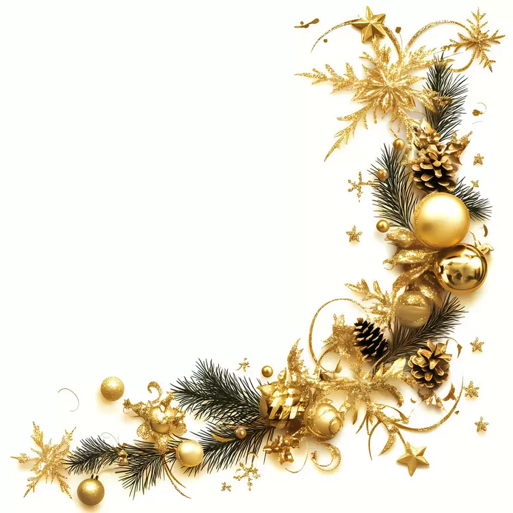 Christmas Frame gold