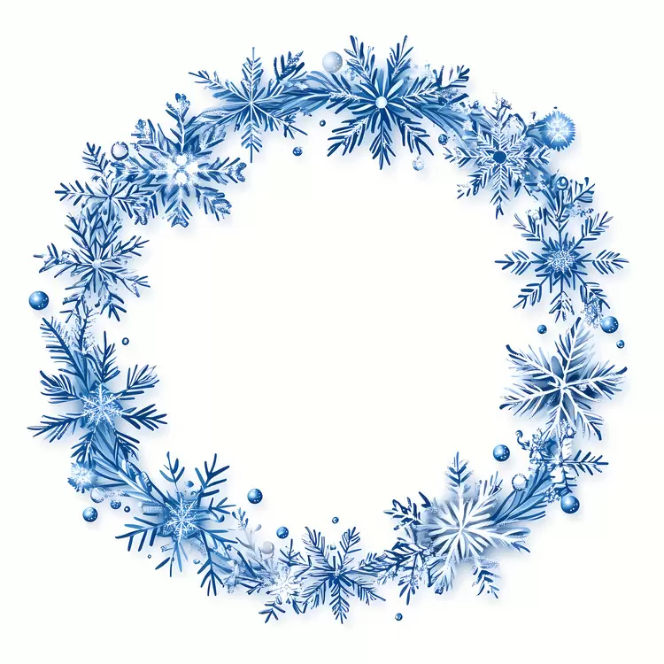 Christmas Frame Blue