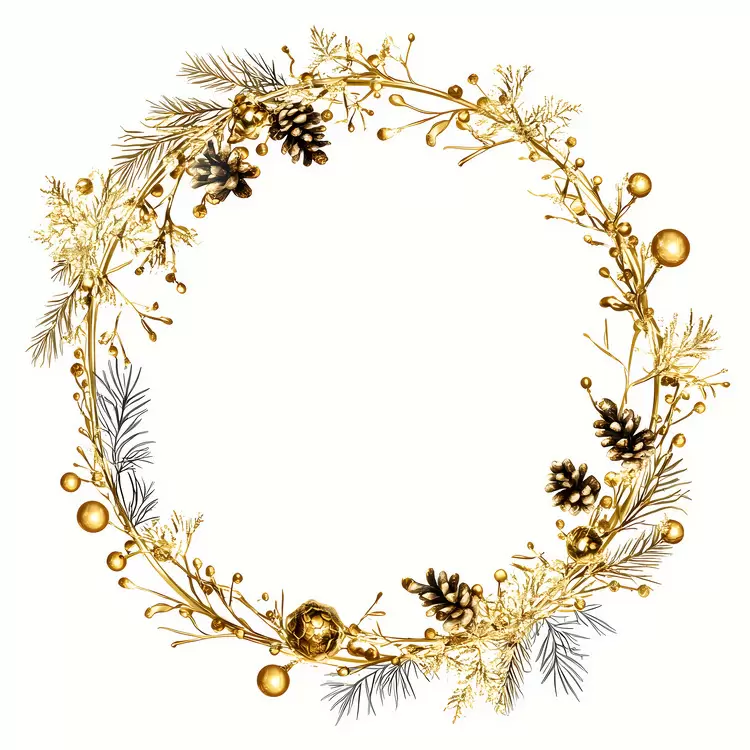 Christmas Frame gold