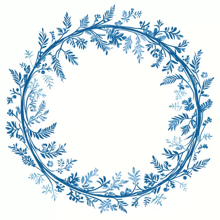 Christmas Frame Blue