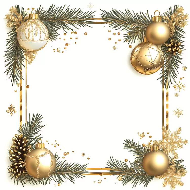 Christmas Frame gold