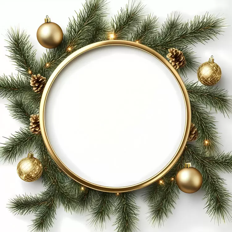 Christmas Frame gold