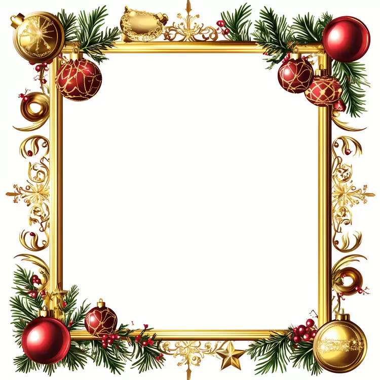 Christmas Frame gold