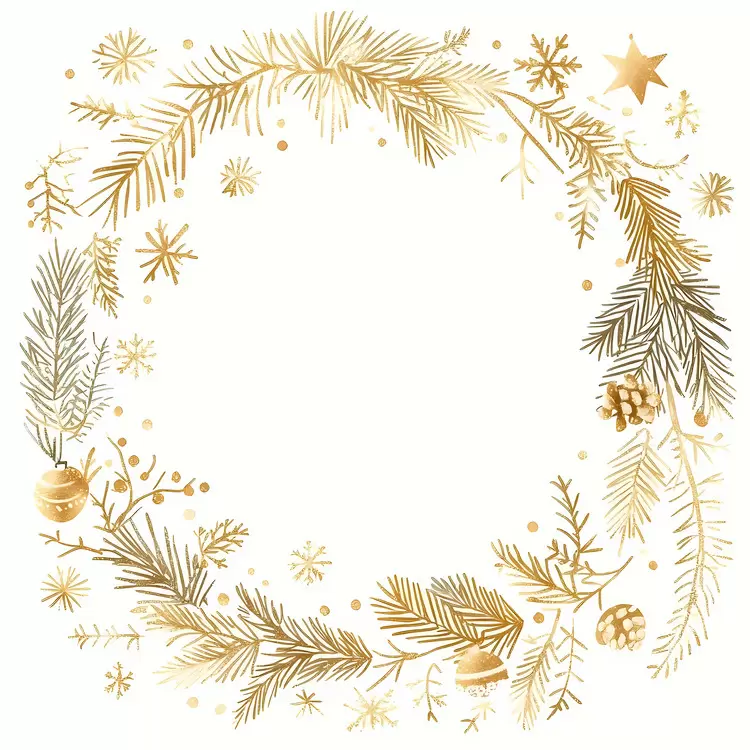 Christmas Frame gold