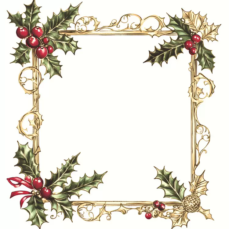Christmas Frame gold