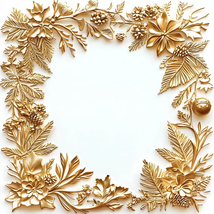 Christmas Frame gold