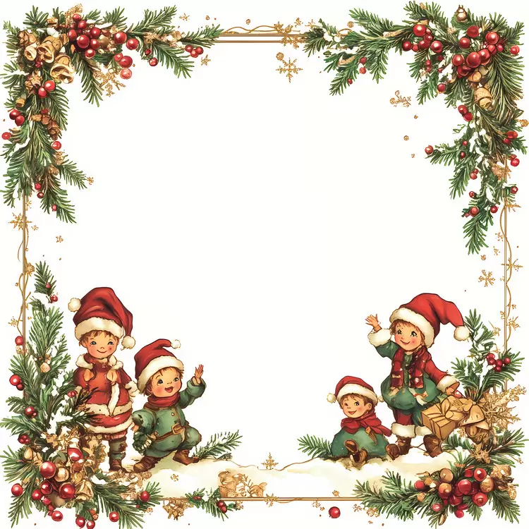 Christmas Frame gold