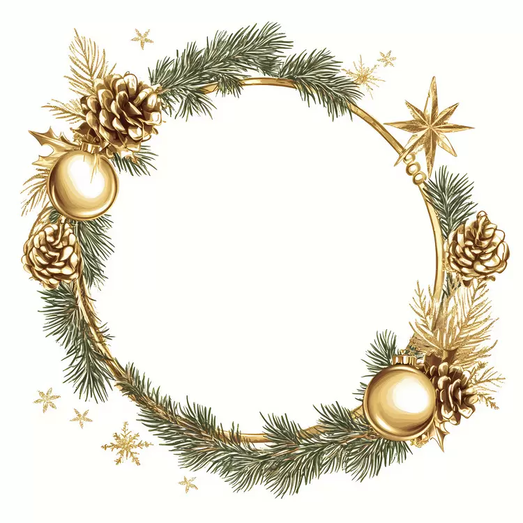 Christmas Frame gold