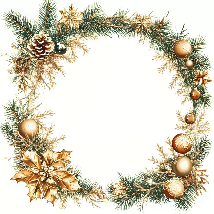 Christmas Frame gold