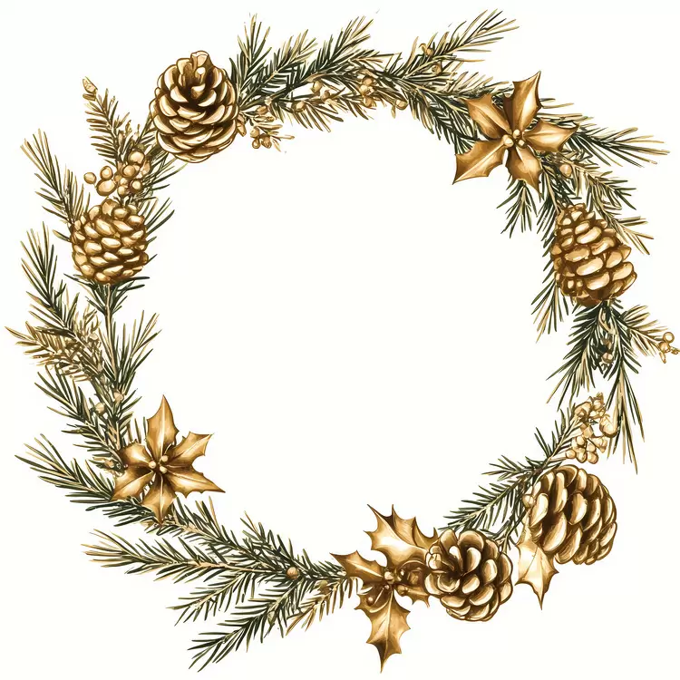 Christmas Frame gold