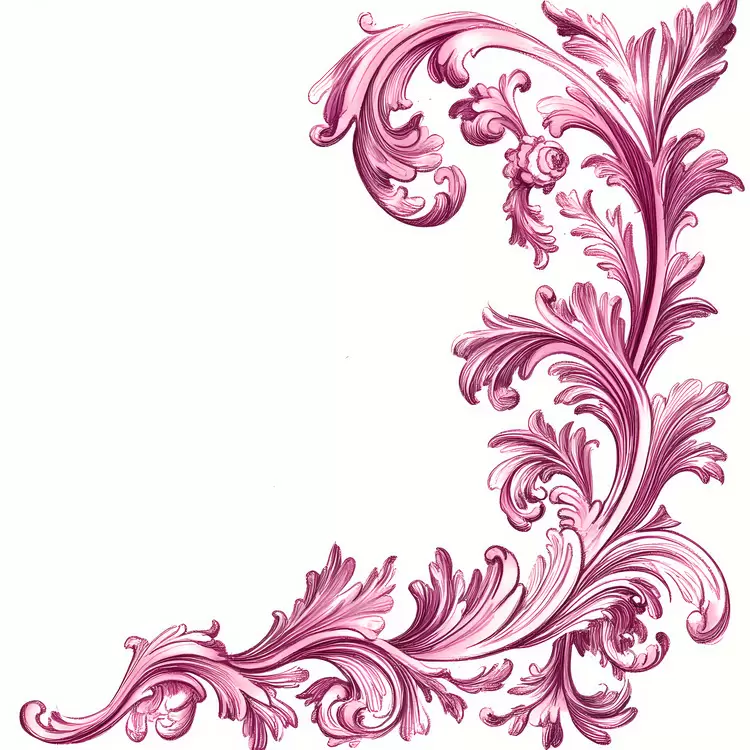 pink flower corner