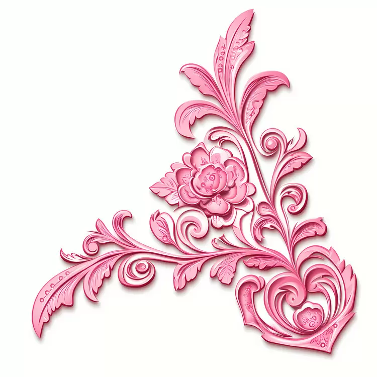 pink flower corner