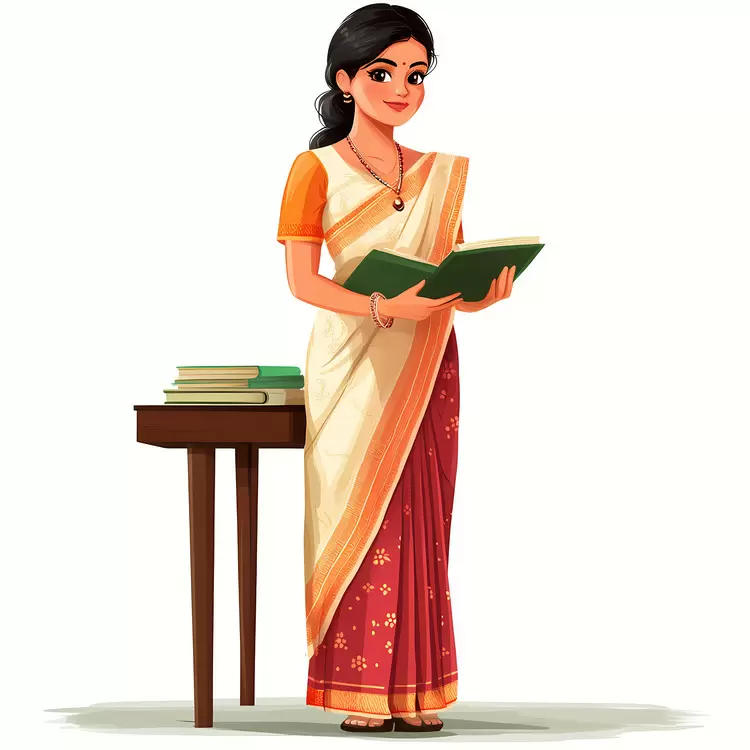 Teacher Saree