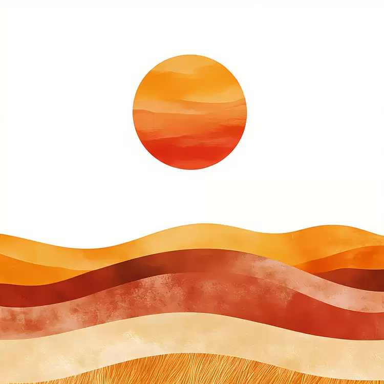 Sunrise Over Fields
