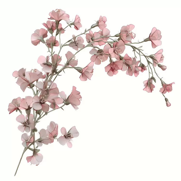 pink flower corner