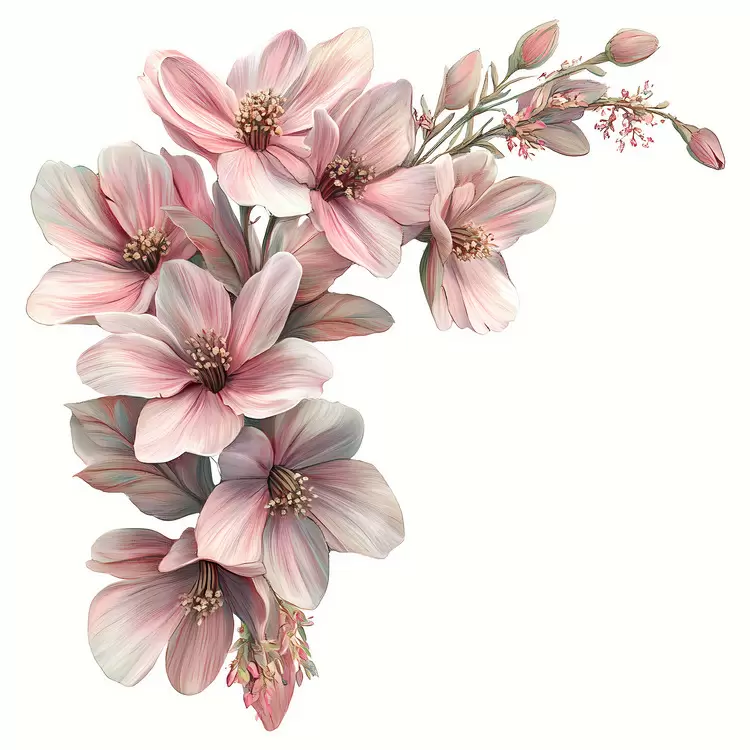 pink flower corner