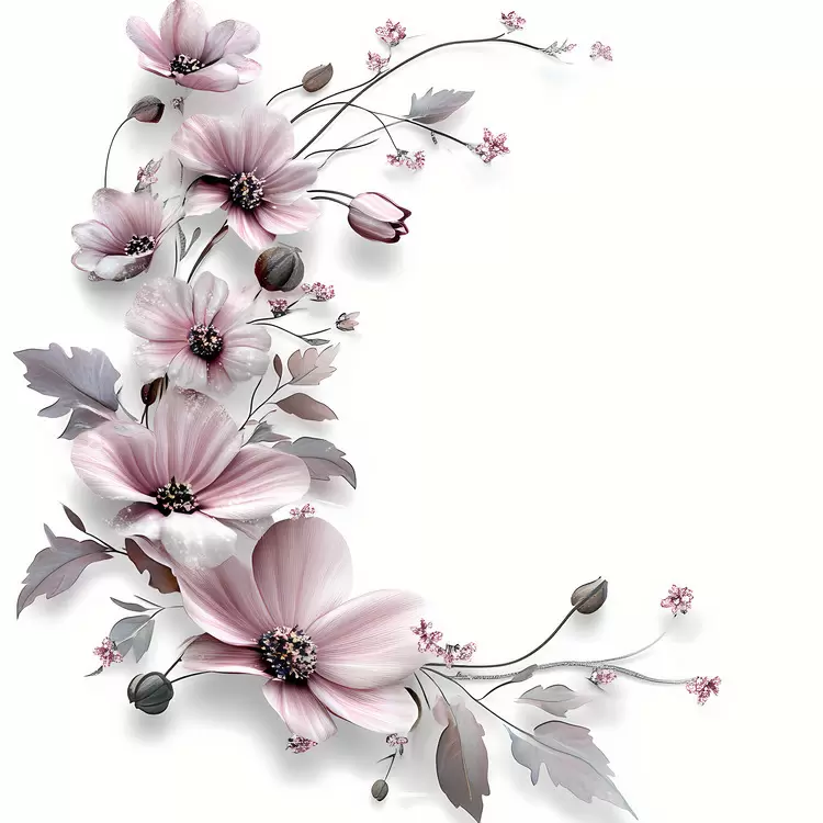 pink flower corner