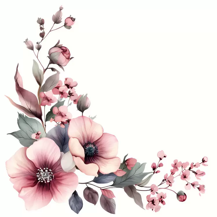 pink flower corner