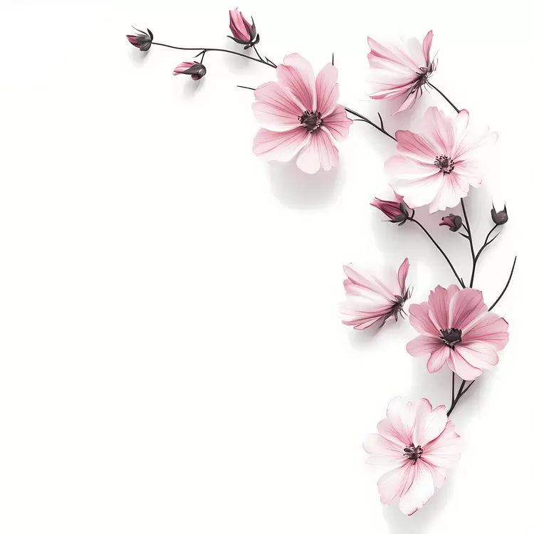 pink flower corner