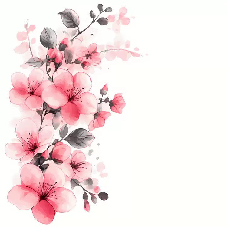 pink flower corner