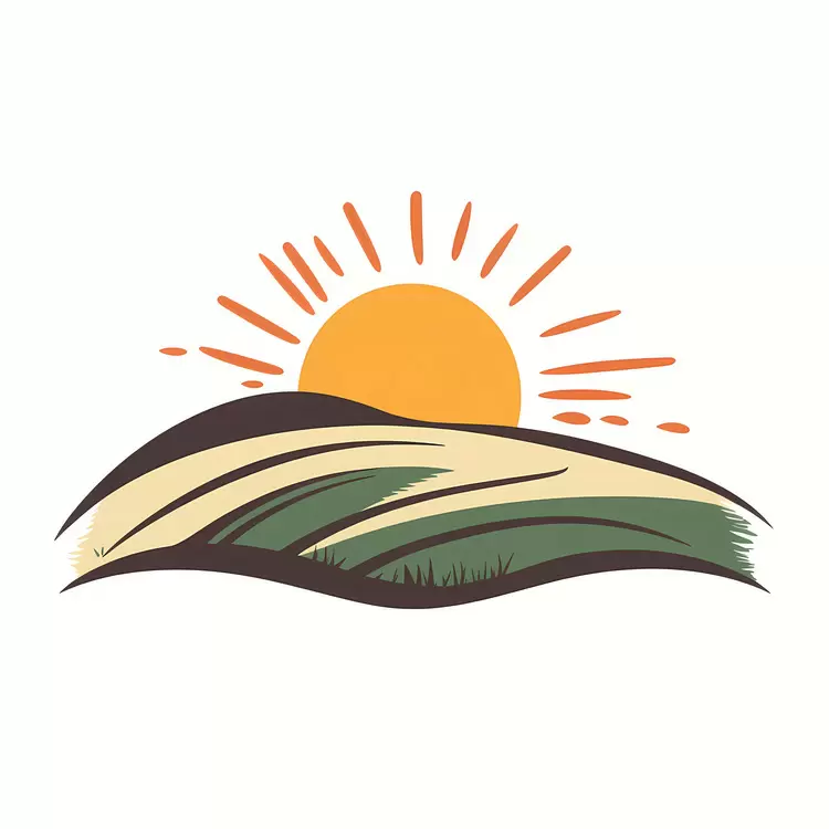 Sunrise Over Fields