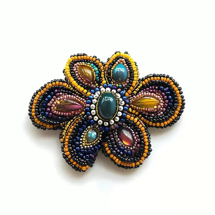 brooch gem stone
