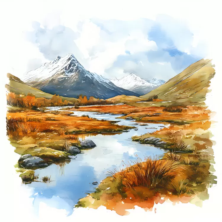 Scottish Highlands in Fall