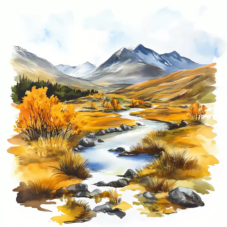 Scottish Highlands in Fall