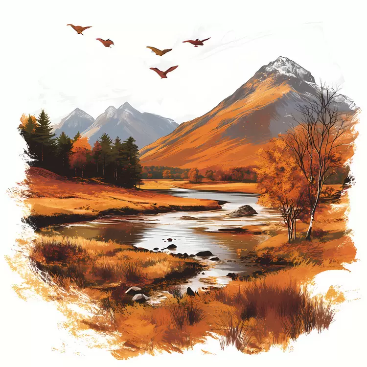 Scottish Highlands in Fall