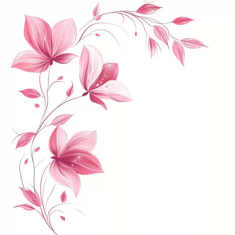 pink flower corner