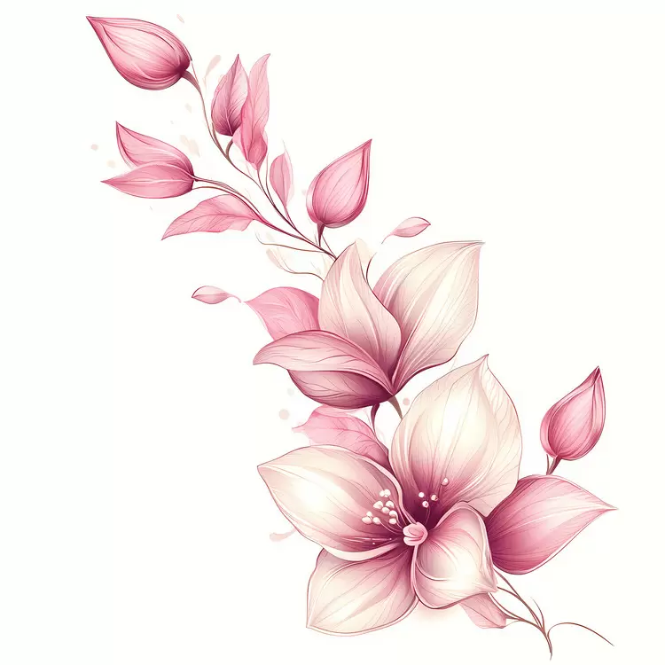 pink flower corner