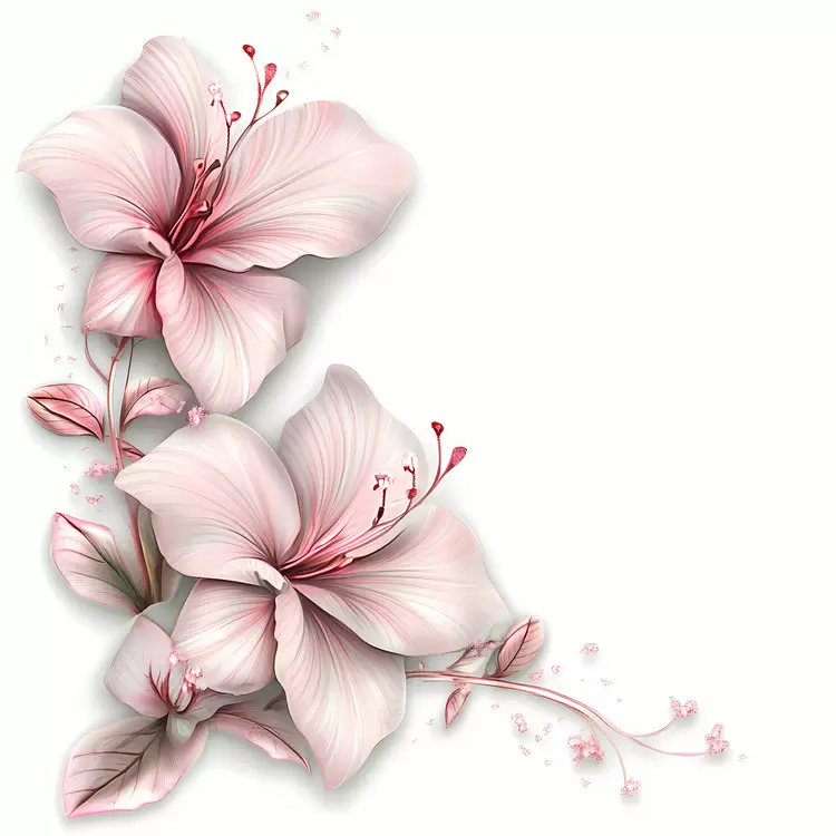 pink flower corner