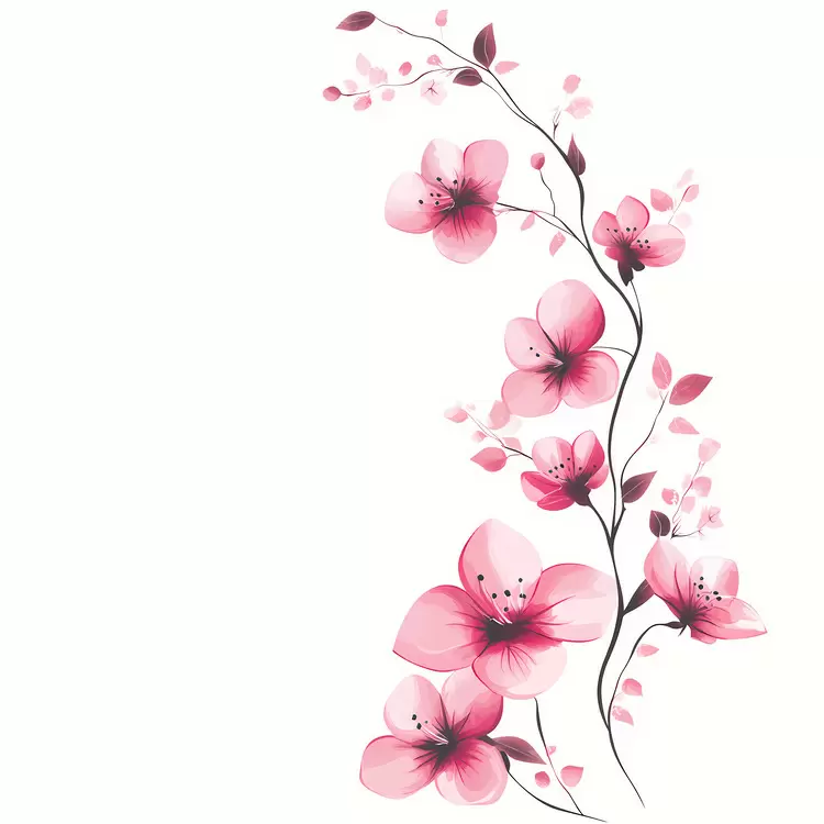 pink flower corner