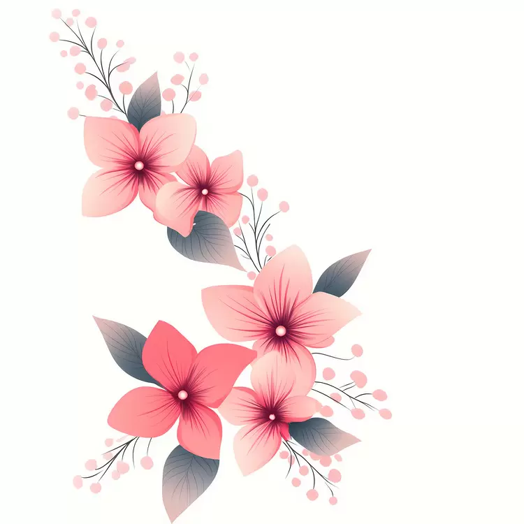 pink flower corner