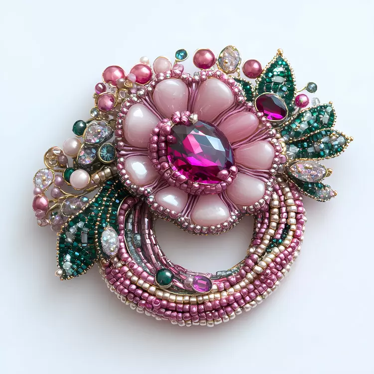 brooch gem stone