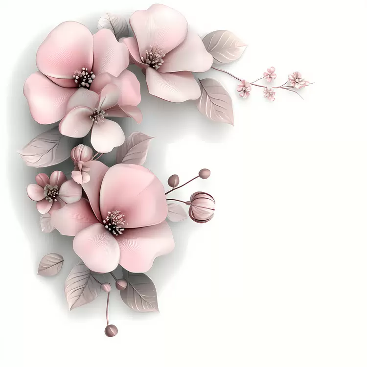 pink flower corner