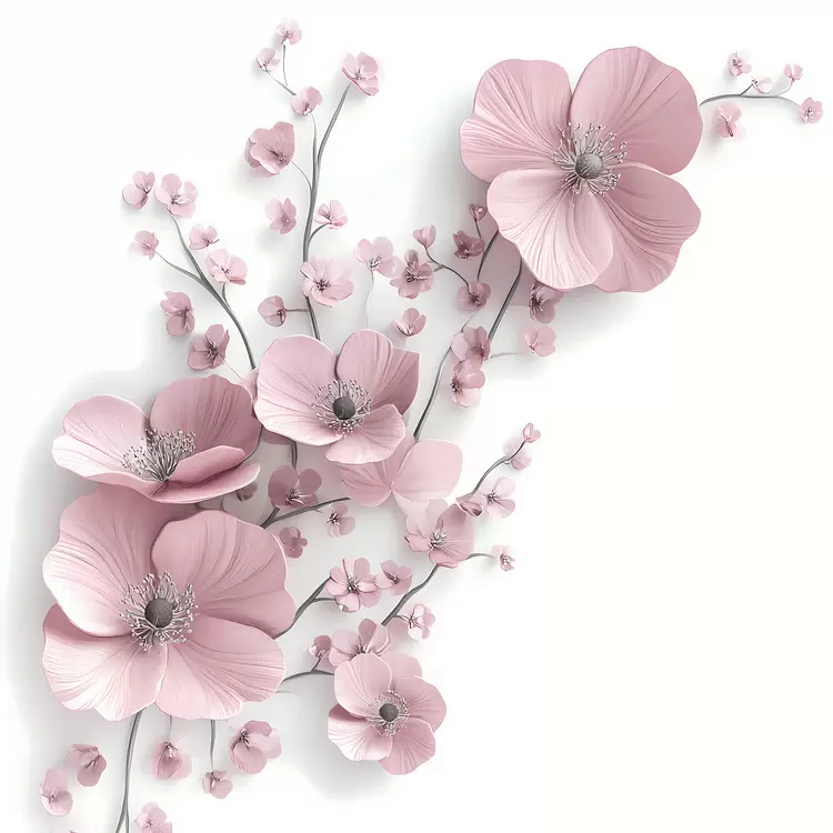 pink flower corner