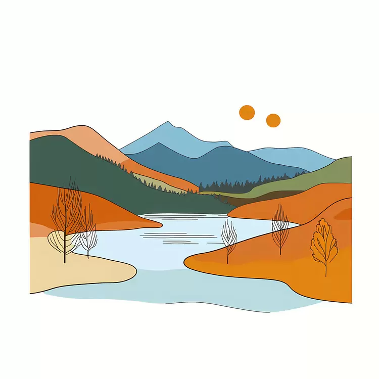 Scottish Highlands in Fall