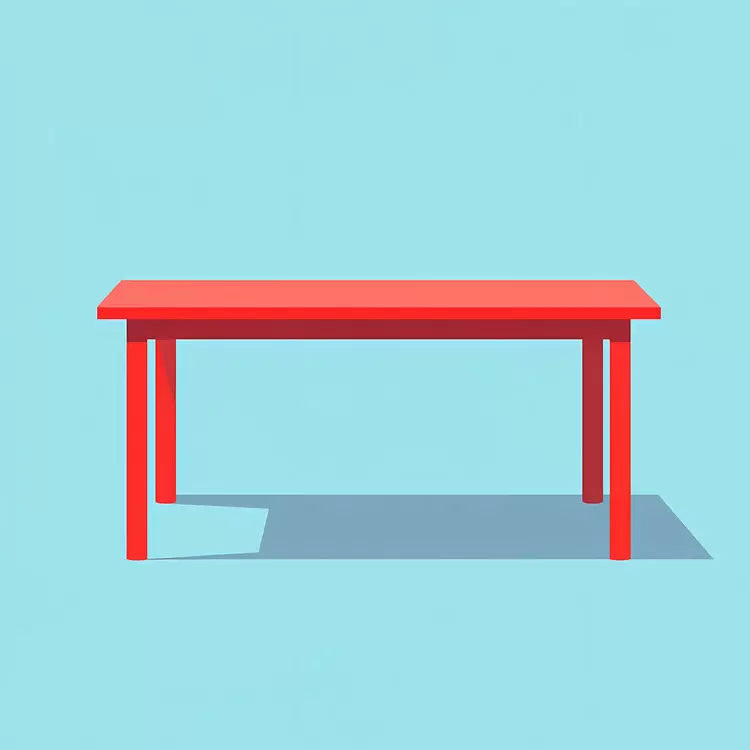 red table