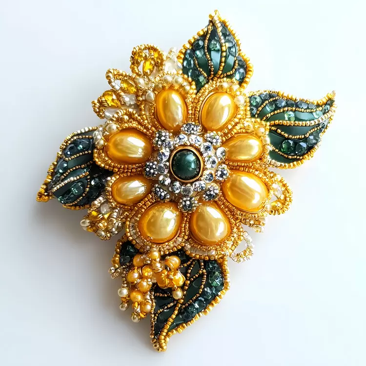 brooch gem stone