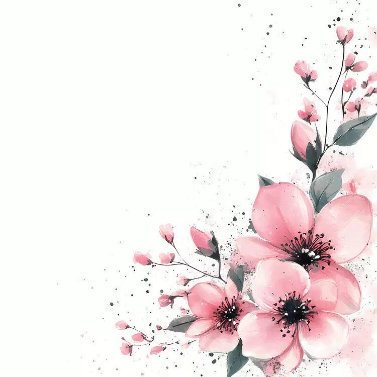 pink flower corner