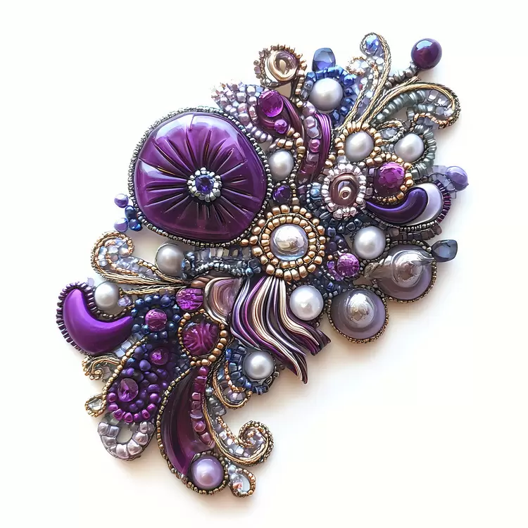brooch gem stone